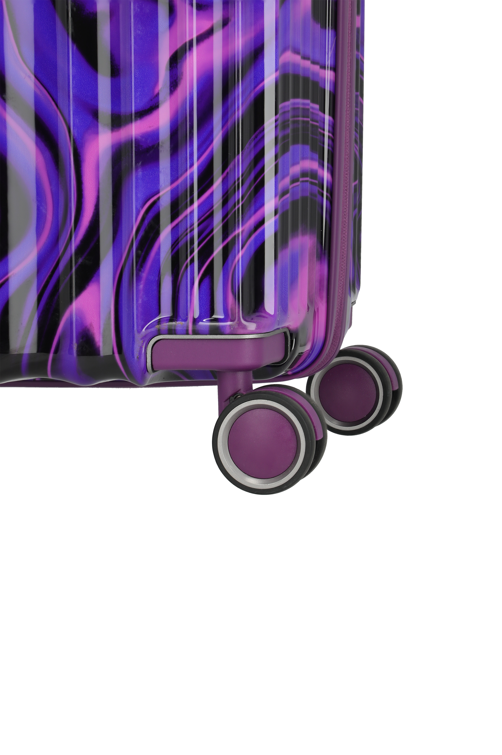 LASCANA Edition hard suitcase size S (55 cm) in purple